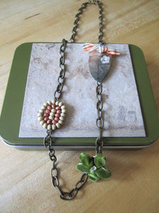 Vintage Inspired Necklace Velvet Bow