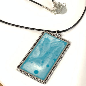 Poured Resin Necklace