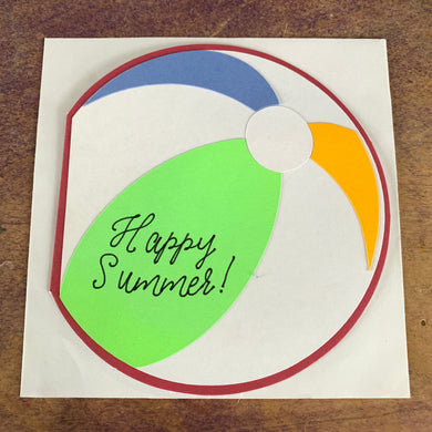Decorated Greeting Card Summer