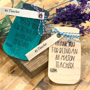 Teacher Gift Mason Jar Magnet
