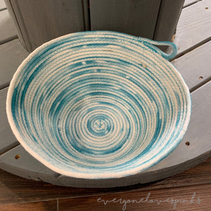 Turquoise Rope 10" Bowl