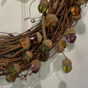 Acorns and Grapevine 18" Wreath