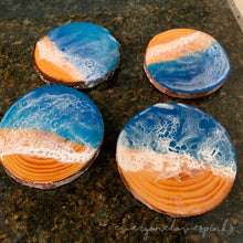 Load image into Gallery viewer, Ocean Art Coaster Sets of 4