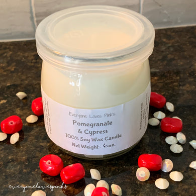 Pomegranate Cypress Soy Candles