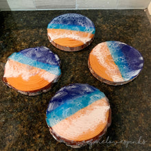 Load image into Gallery viewer, Ocean Art Coaster Sets of 4