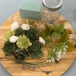 Wood Flower Jar Kit